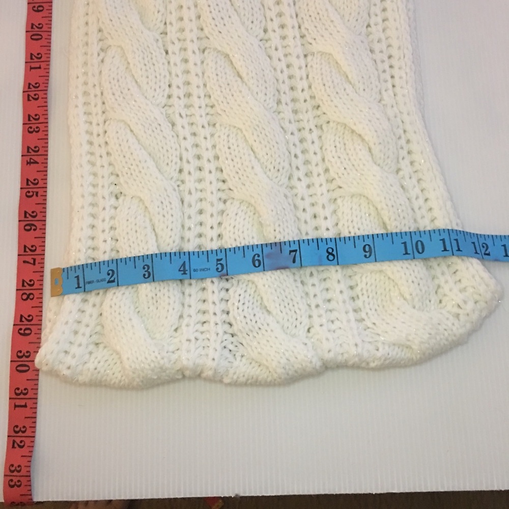 Ivory Cable Knit Infinity Scarf - Picture 4 of 7